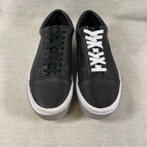 Vans Stacked Shiny Chunky Platform Lace Up Sneakers silver bumper